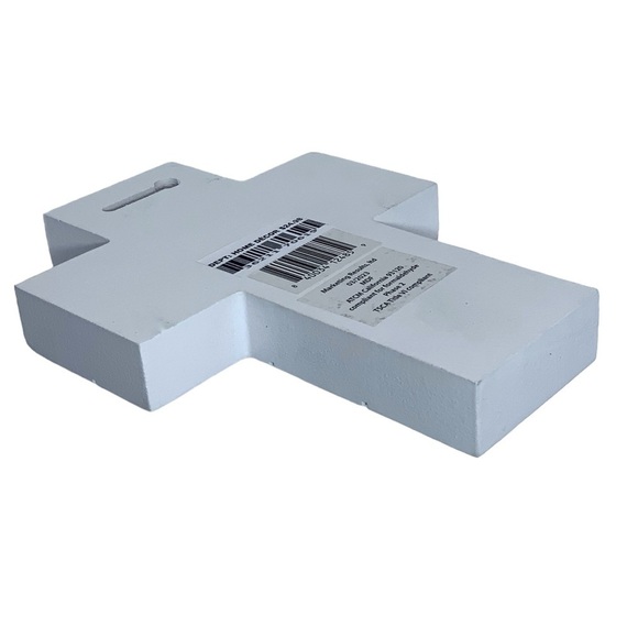 Cross Wall Decor Hanging or Freestanding Religious Home Decor Gift White Black - Picture 12 of 16